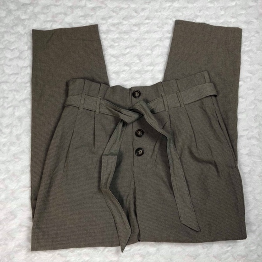 Zara High Waisted Plaid Pants